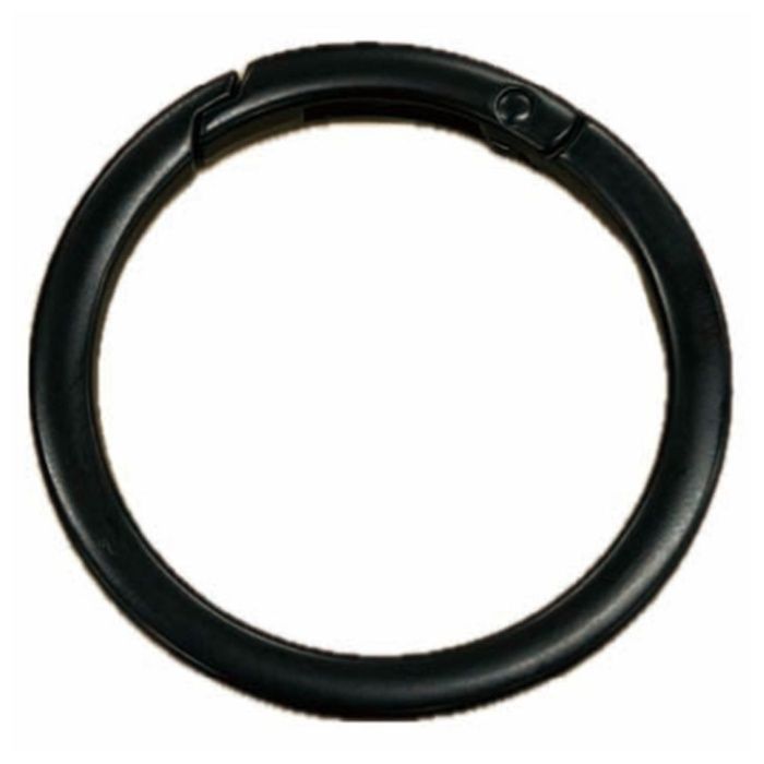 WAKI 丸カラビナ　ブラック BK-1033 48mm