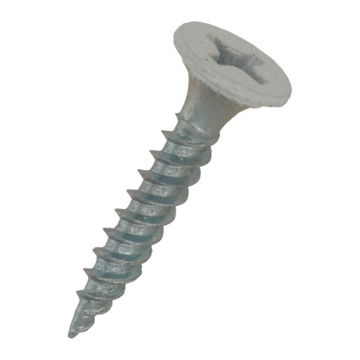 八幡ねじ カラー軽天ビス　白100本入 3.5X22(D=8