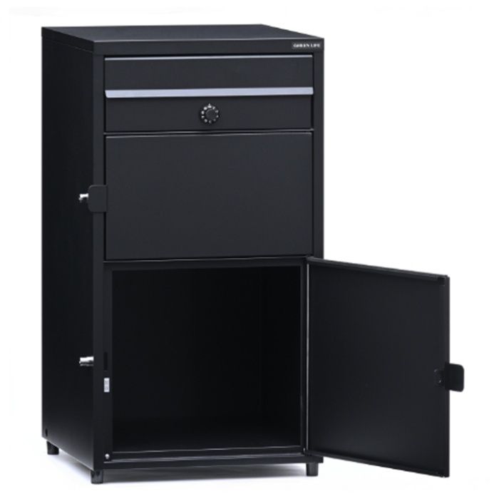 グリーンライフ ポスト一体型二段宅配ボックス　Receibo(レシーボ) TRPM2-4583(BK)の説明画像3