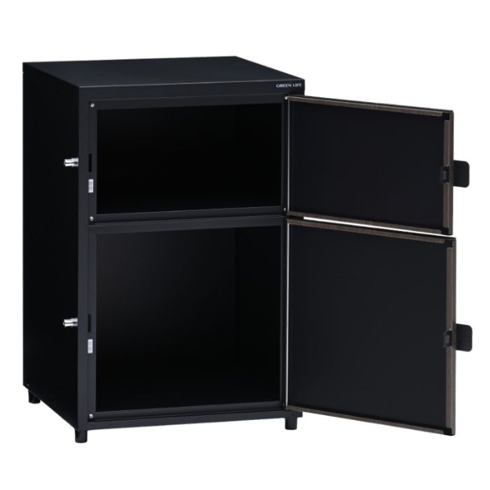 グリーンライフ 木目調二段宅配ボックス　Receibo(レシーボ) TRM2-4568(BK)の説明画像4