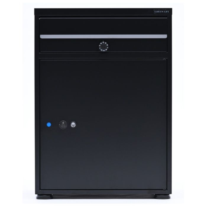 グリーンライフ ポスト一体型宅配ボックス　Receibo(レシーボ) TRP-3465(MBK)