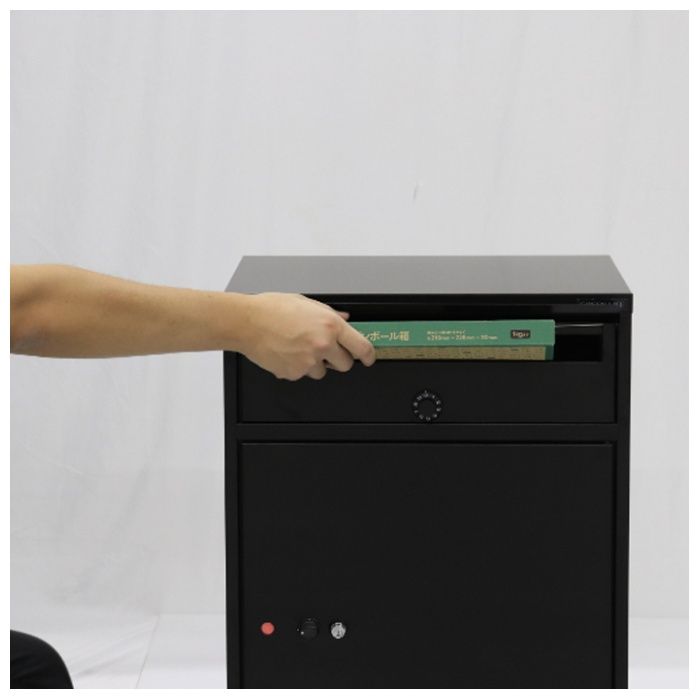 グリーンライフ ポスト一体型宅配ボックス　Receibo(レシーボ) TRP-3465(MBK)の説明画像2