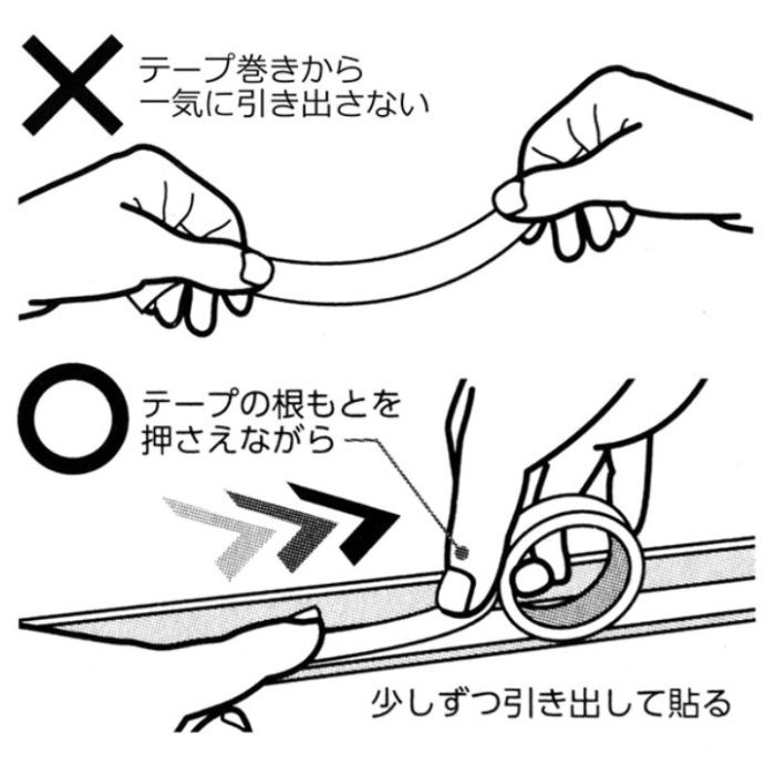 和気産業 極うす激強力両面透明 WKG310　10mmx2mx0.3mmの説明画像2