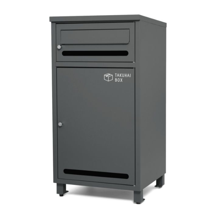 PYKES PEAK ポスト付き宅配ボックス ポスミー　ガンメタ