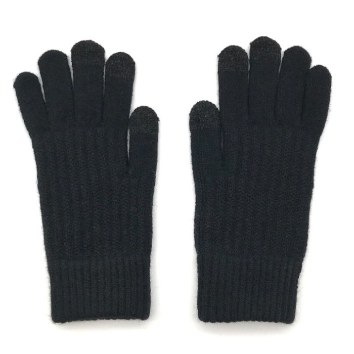 ホカロン発熱リブニット手袋 ブラック IC62BKの説明画像2