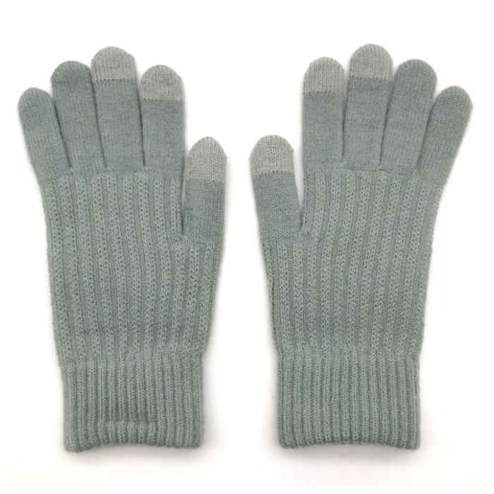 ホカロン発熱リブニット手袋 グレー IC62GYの説明画像2