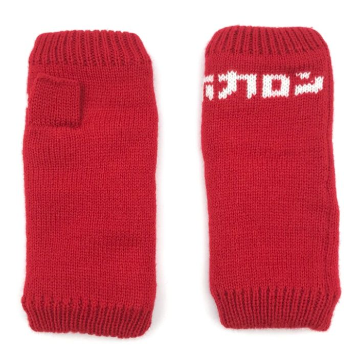 ホカロン発熱ロゴアームウォーマー 裏ボアレッド IC6659REの説明画像2