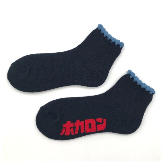 婦人ホカロン　ピコット靴下ショート丈 ネイビー　23-25cm　DCHL015NVの説明画像2