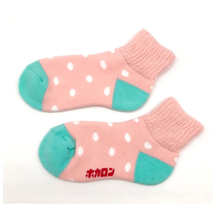 婦人ホカロン　ドット柄靴下 ピンク　23-25cm　DCHL017PKの説明画像2