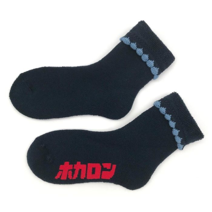 婦人ホカロン　ピコット靴下クルー丈 ネイビー　23-25cm　DCHL016NVの説明画像2