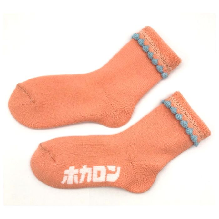 婦人ホカロン　ピコット靴下クルー丈 ピンク　23-25cm　DCHL016PKの説明画像2