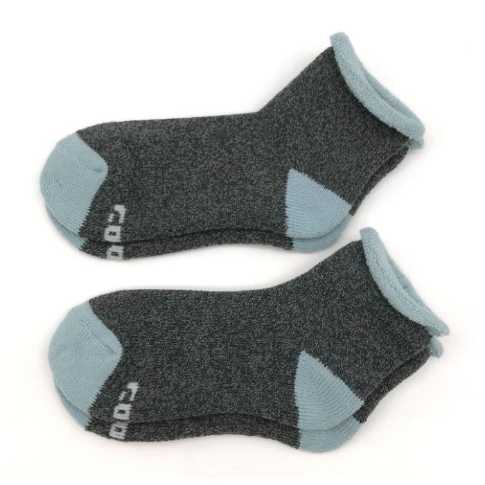 婦人ホカロン　切替靴下ショート丈　2P ダークグレー　23-25cm　DCHL034DGの説明画像2