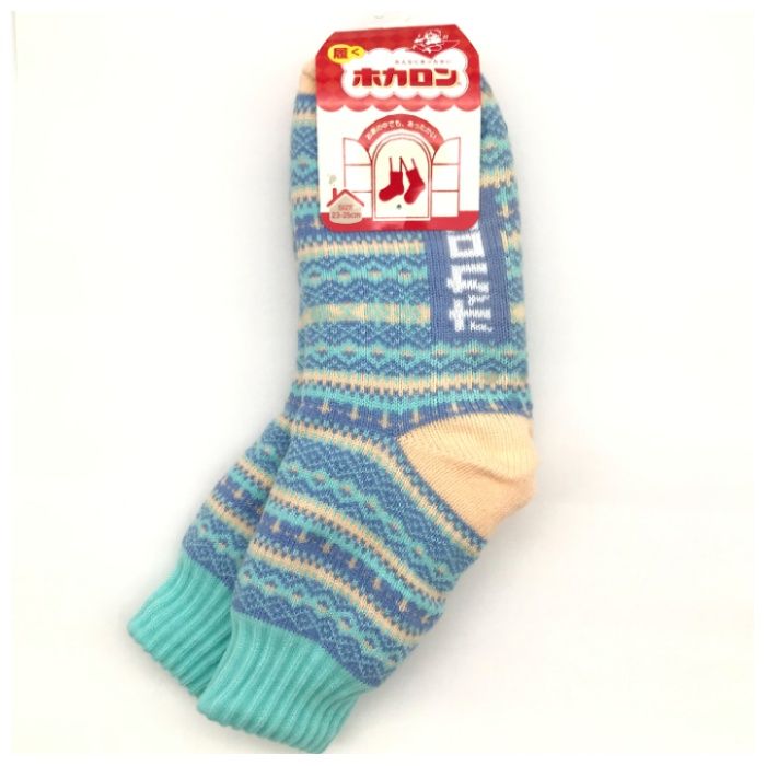 婦人ホカロン　裏ボア靴下　クルー丈 パープル　23-25cm　DCHL020PL