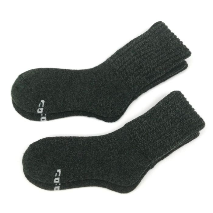 婦人ホカロン　起毛靴下クルー丈　2P ダークグレー　23-25cm　DCHL031DGの説明画像2
