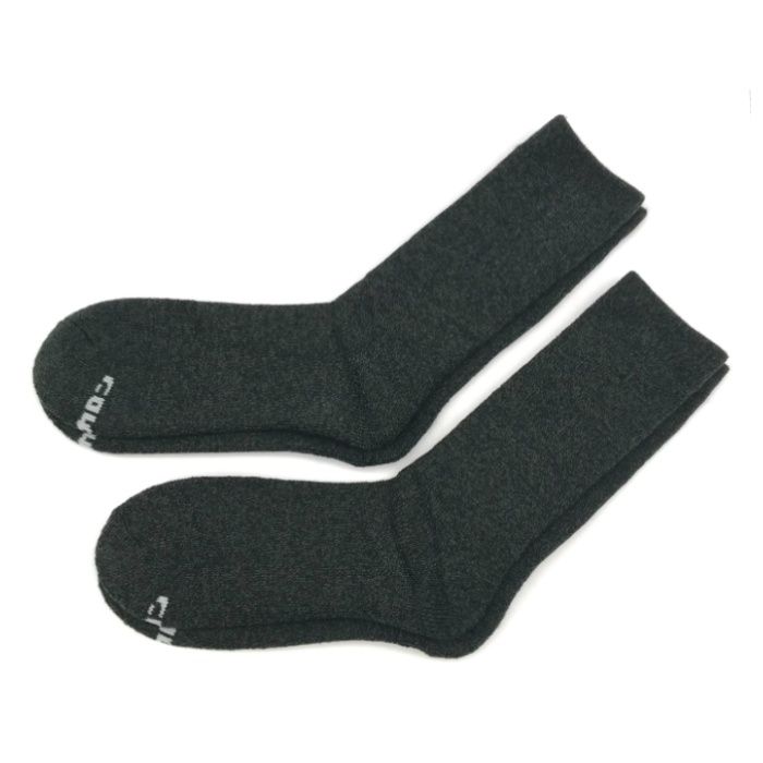 紳士ホカロン　起毛靴下クルー丈　2P ダークグレー　26-28cm　DCHM015DGの説明画像2