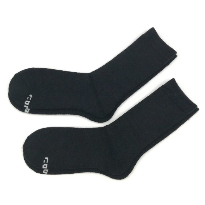 紳士ホカロン　起毛靴下クルー丈　2P 黒杢　26-28cm　DCHM017BKの説明画像2