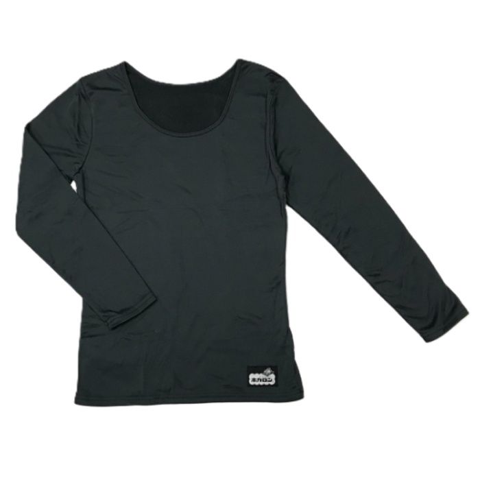 婦人ホカロン　インナー丸首 チャコール　L　DCKC002SLの説明画像2