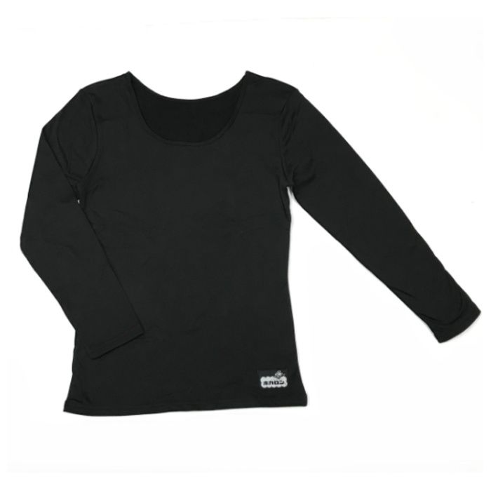 婦人ホカロン　インナー丸首 ブラック　S　DCKC002BSの説明画像2