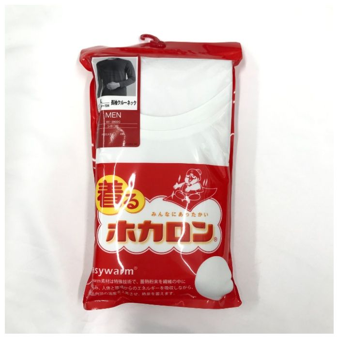 紳士ホカロン インナー丸首 ホワイト L DCKA151WL