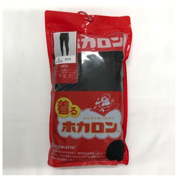 紳士ホカロン レギンス ブラック LL DCKB049BLL