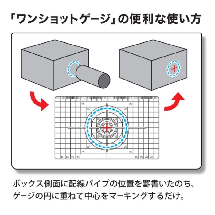 祥碩堂 ワンショットゲージ　ブラック TKG-B01　溝幅1mmの説明画像4