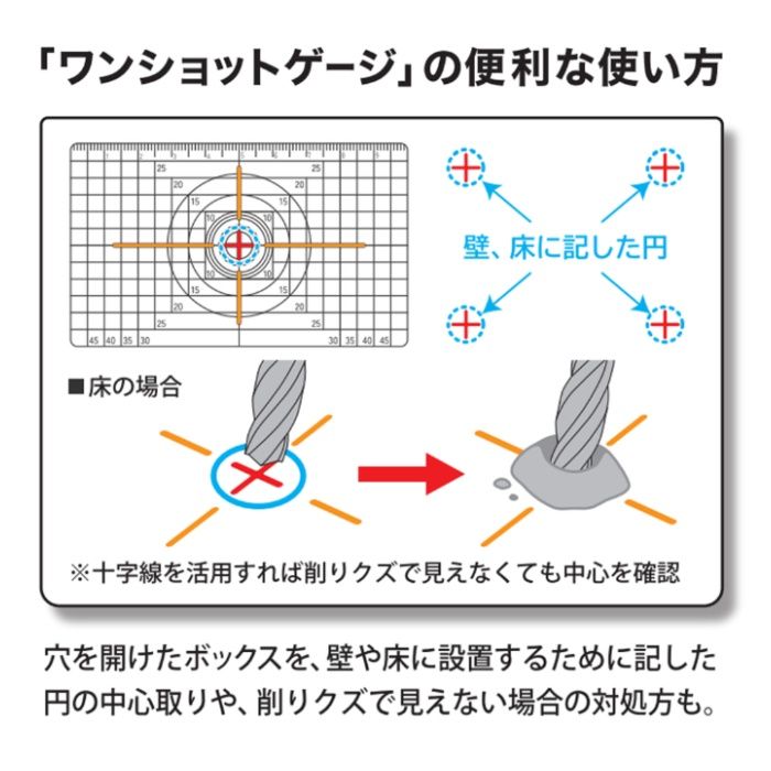 祥碩堂 ワンショットゲージ　ホワイト TKG-W02　溝幅2mmの説明画像5