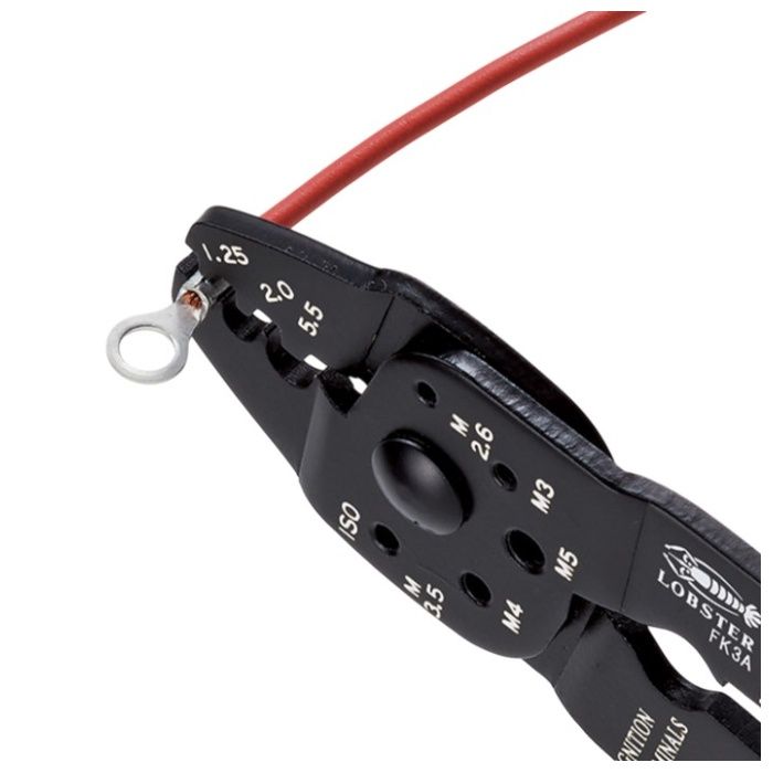 ロブテックス N エビ 電装圧着工具 NFFK3Aの説明画像3