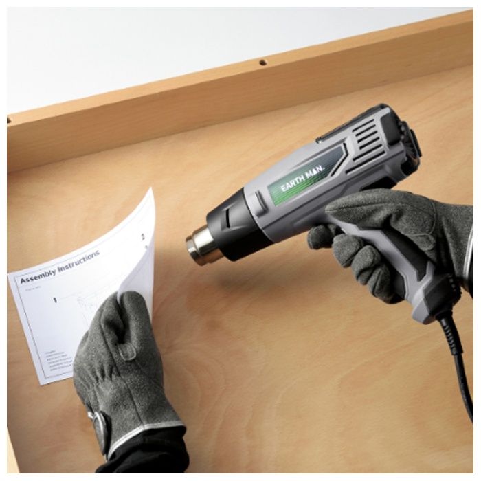 EARTH MAN コード式温度調節機能付きヒートガン HG-1450Dの説明画像4