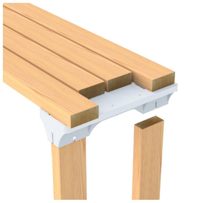 フクビ化学工業 ファブラック　シェルフブリッジ ホワイトの説明画像2