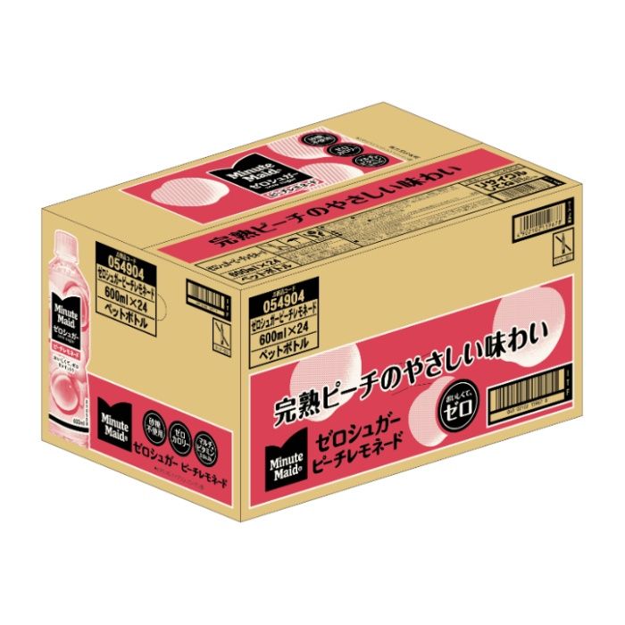コカ・コーラ ミニッツメイド　ゼロシュガーピーチレモネード 600ml×24本