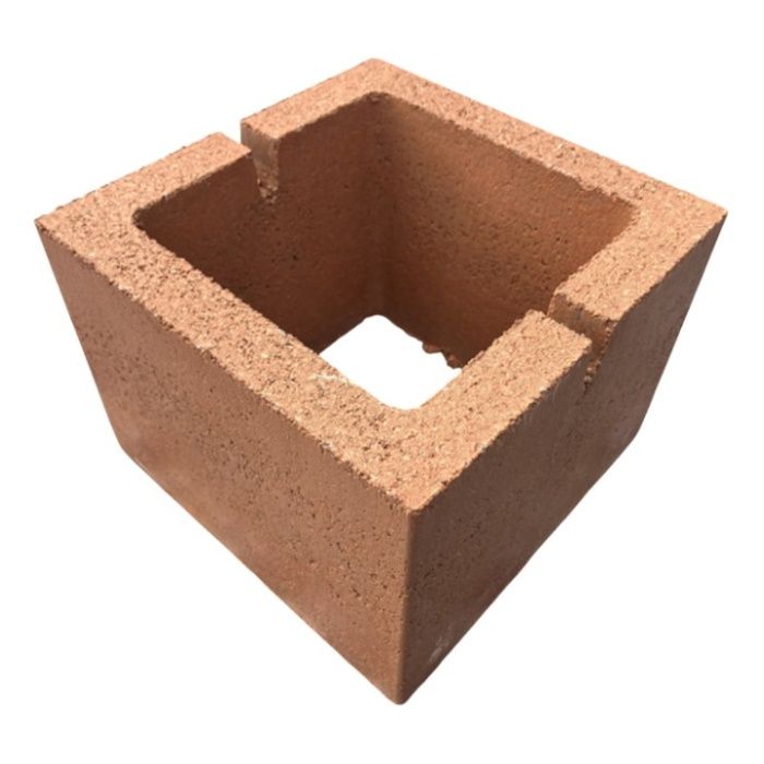 N　ロックポット スクエアー オレンジ200×200×150mm