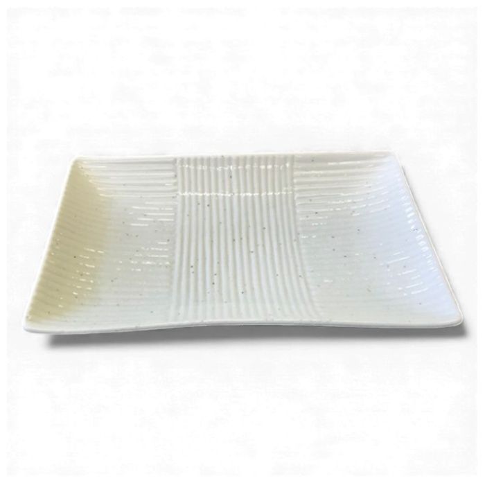 粉引 クシメ焼物皿 粉引