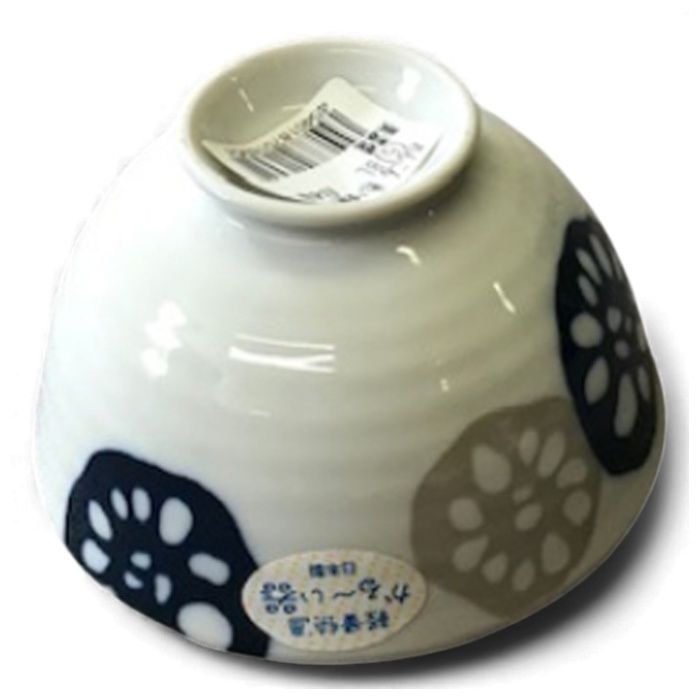 軽量茶碗 れんこん 中平 ブルー