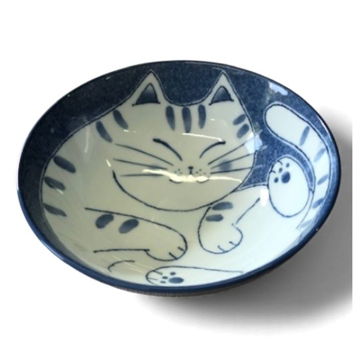 円満ねこ 毛料 青の説明画像2