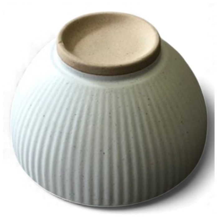 茶碗 千筋大 白