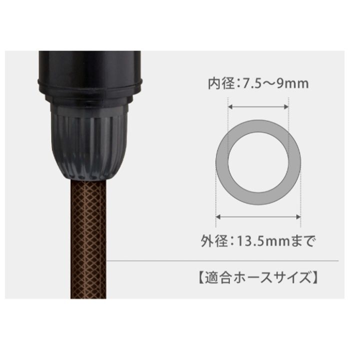 タカギ コンパクトノズル 流量調整付き QG1584の説明画像3