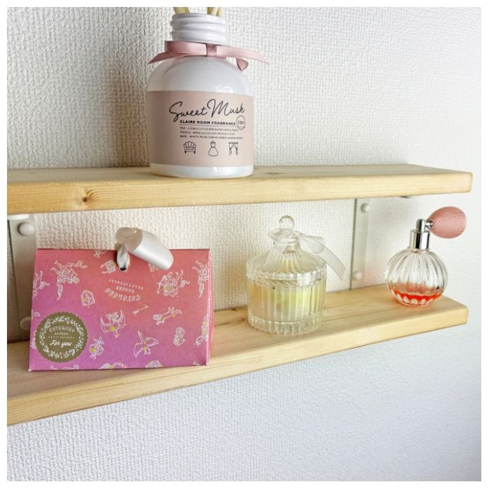 WAKI 石膏ボードにつく棚受 TK-85　シングル+シングル　白の説明画像3