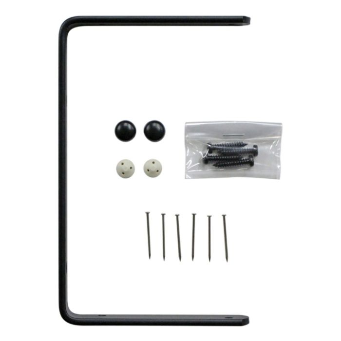 WAKI 石膏ボードにつく棚受 TK-86　シングル+シングル　黒の説明画像2