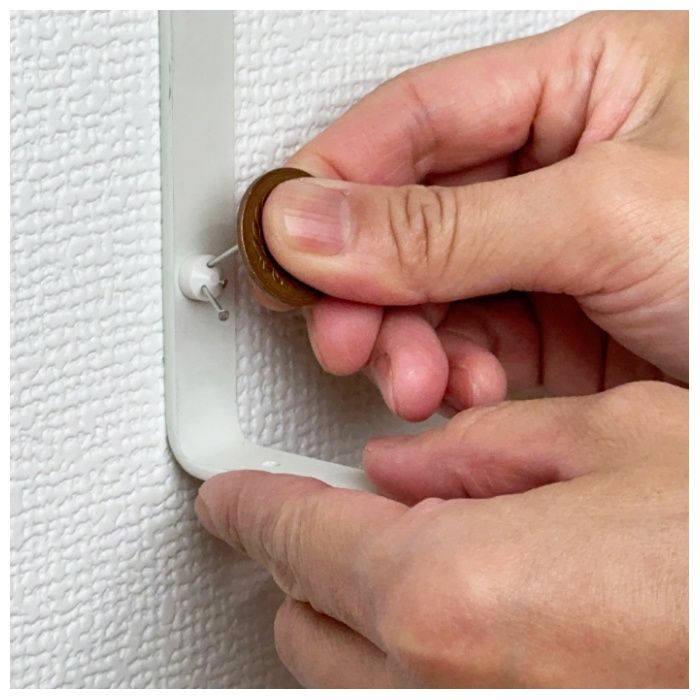 WAKI 石膏ボードにつく棚受 TK-87　シングル+ダブル　白の説明画像3