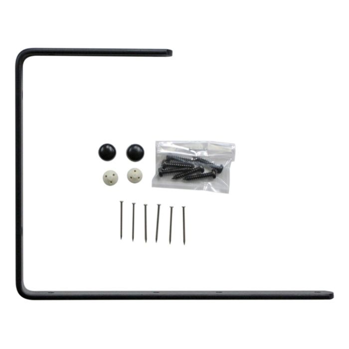 WAKI 石膏ボードにつく棚受 TK-88　シングル+ダブル　黒の説明画像2