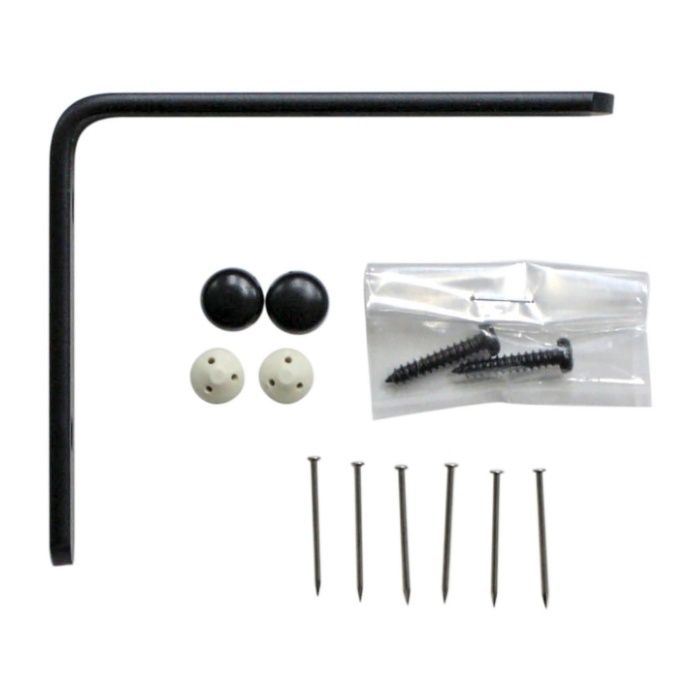 WAKI 石膏ボードにつく棚受 TK-90　シングル　黒の説明画像2