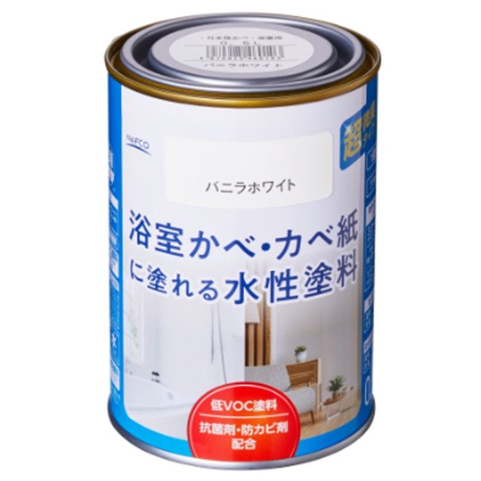 アサヒペン N水性かべ浴室用 0.5L　バニラホワイト