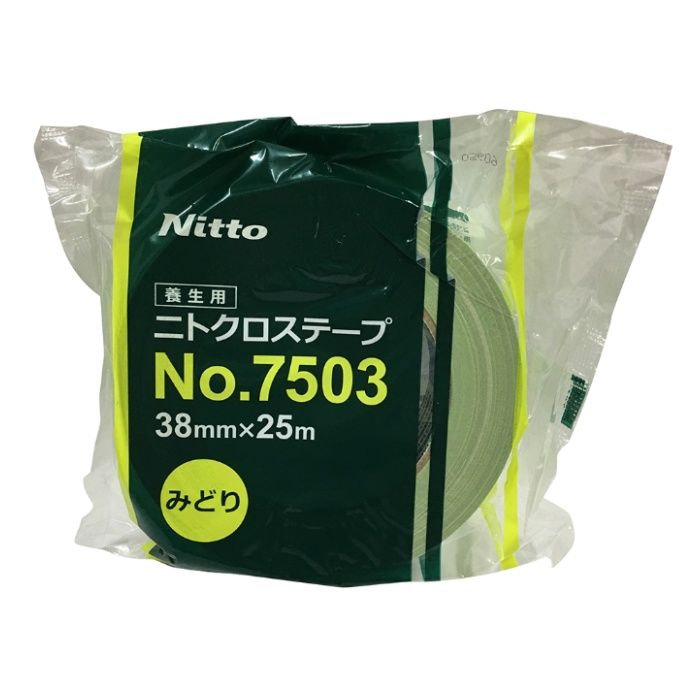 日東電工 養生用布テープ　ニトクロステープ　No7503 緑　38X25M