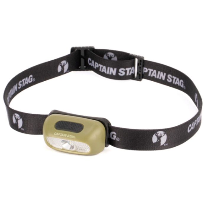 CAPTAIN STAG CS バッテリーヘッドライト(オリーブ) UK-4083