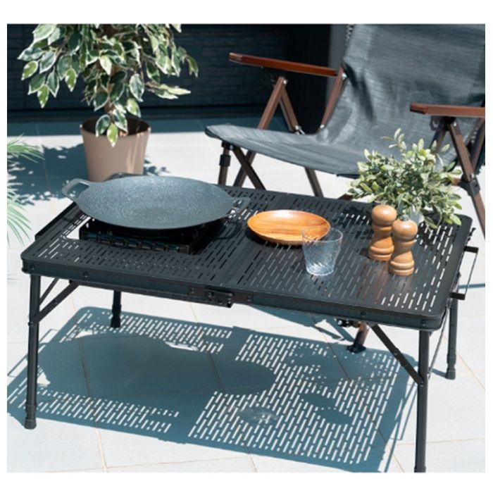 武田コーポレーション コンロが置けるマルチテーブルQT UN6-QTBKの説明画像3