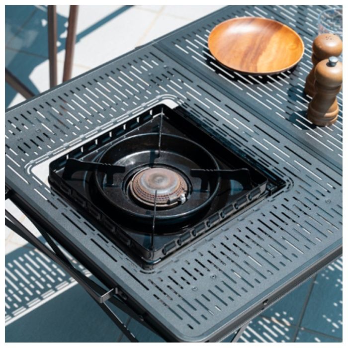 武田コーポレーション コンロが置けるマルチテーブルQT UN6-QTBKの説明画像4