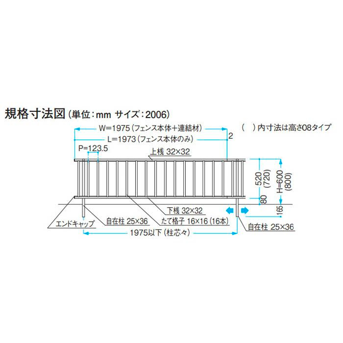 マイエリアフェンスN型(コーナーキャップ) N-JBC-1　2個入りの説明画像3