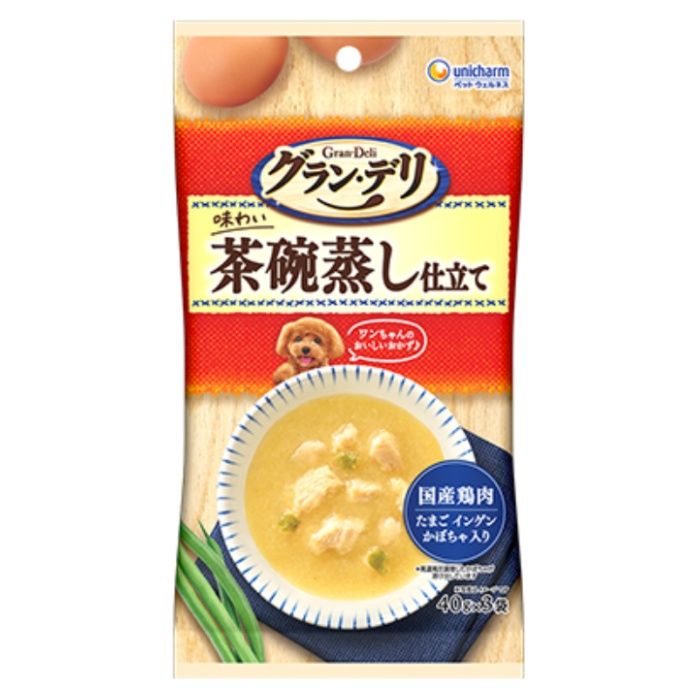 ユニチャーム グラン・デリパウチ　茶碗蒸し仕立てパウチ 40g×3