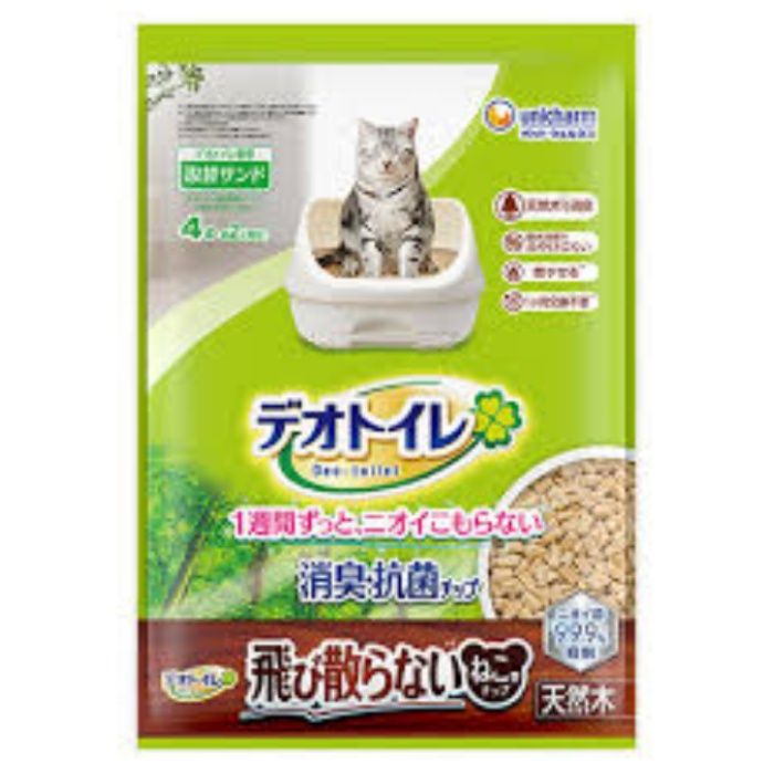ユニチャーム デオトイレ　消臭・抗菌チップ　天然木 4L