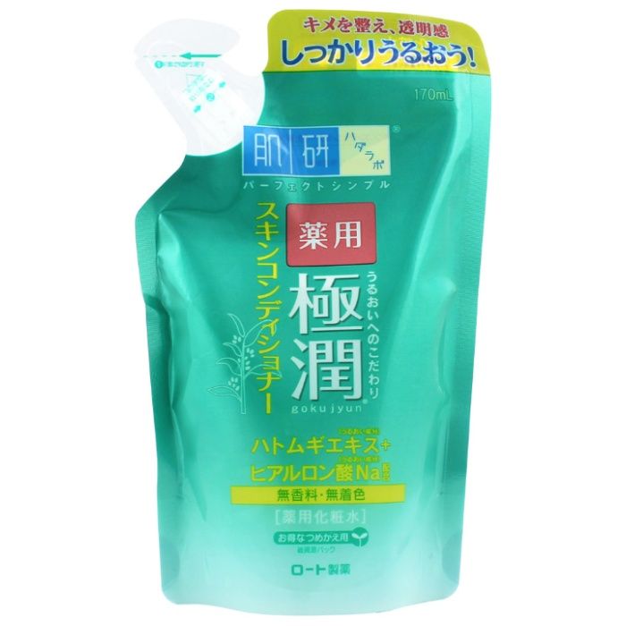 ロート製薬 肌研 ハダラボ 薬用 極潤 スキンコンディショナー つめかえ用 170ml